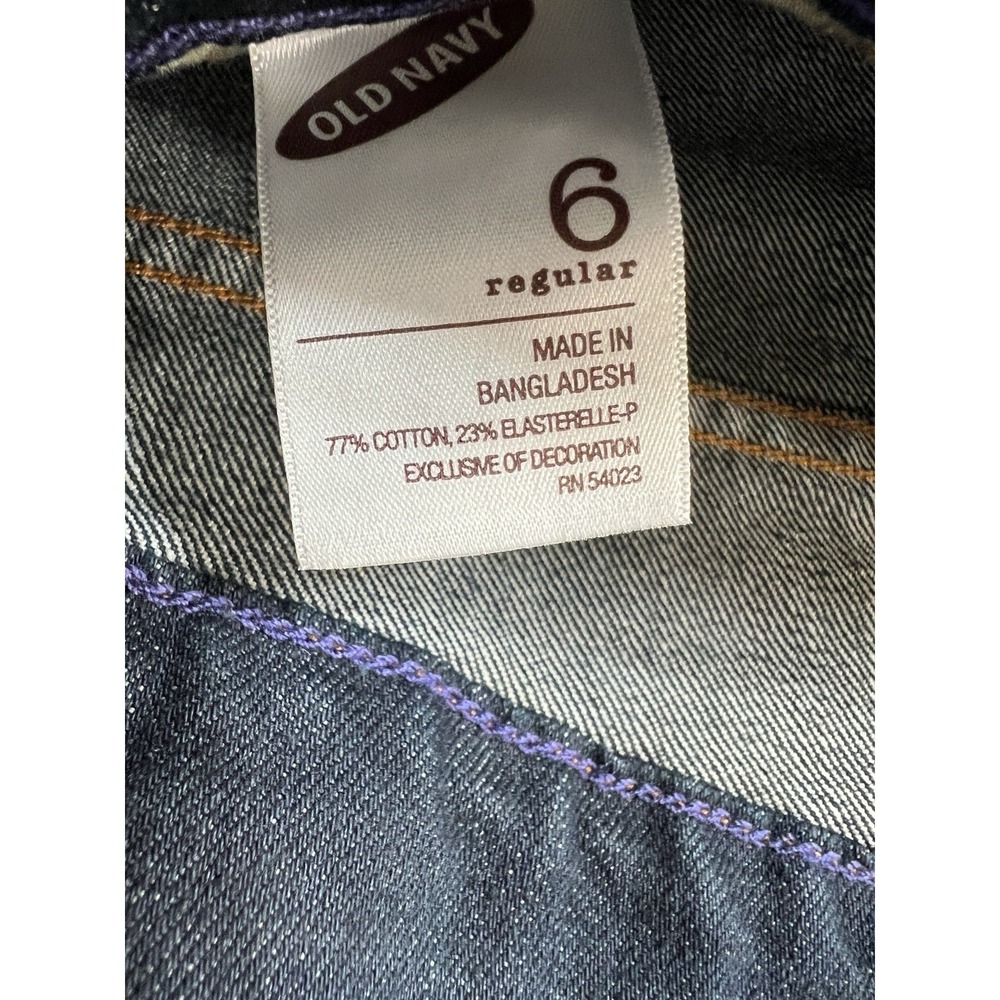 Old Navy The Diva Low Rise Stretch Flared Jeans Women's Size 6 Dark Wash NWT Y2K - Picture 5 of 11